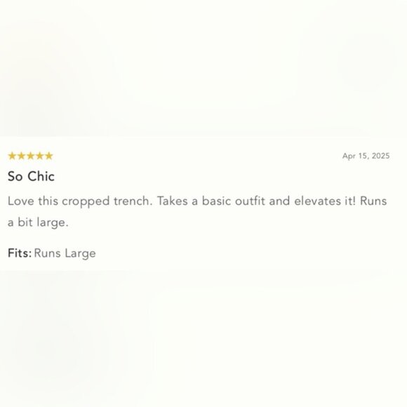 NWT Size M - Anthropologie Crop Trench Coat Neutral Preppy Boho (NWT US$ 158) - Picture 11 of 16